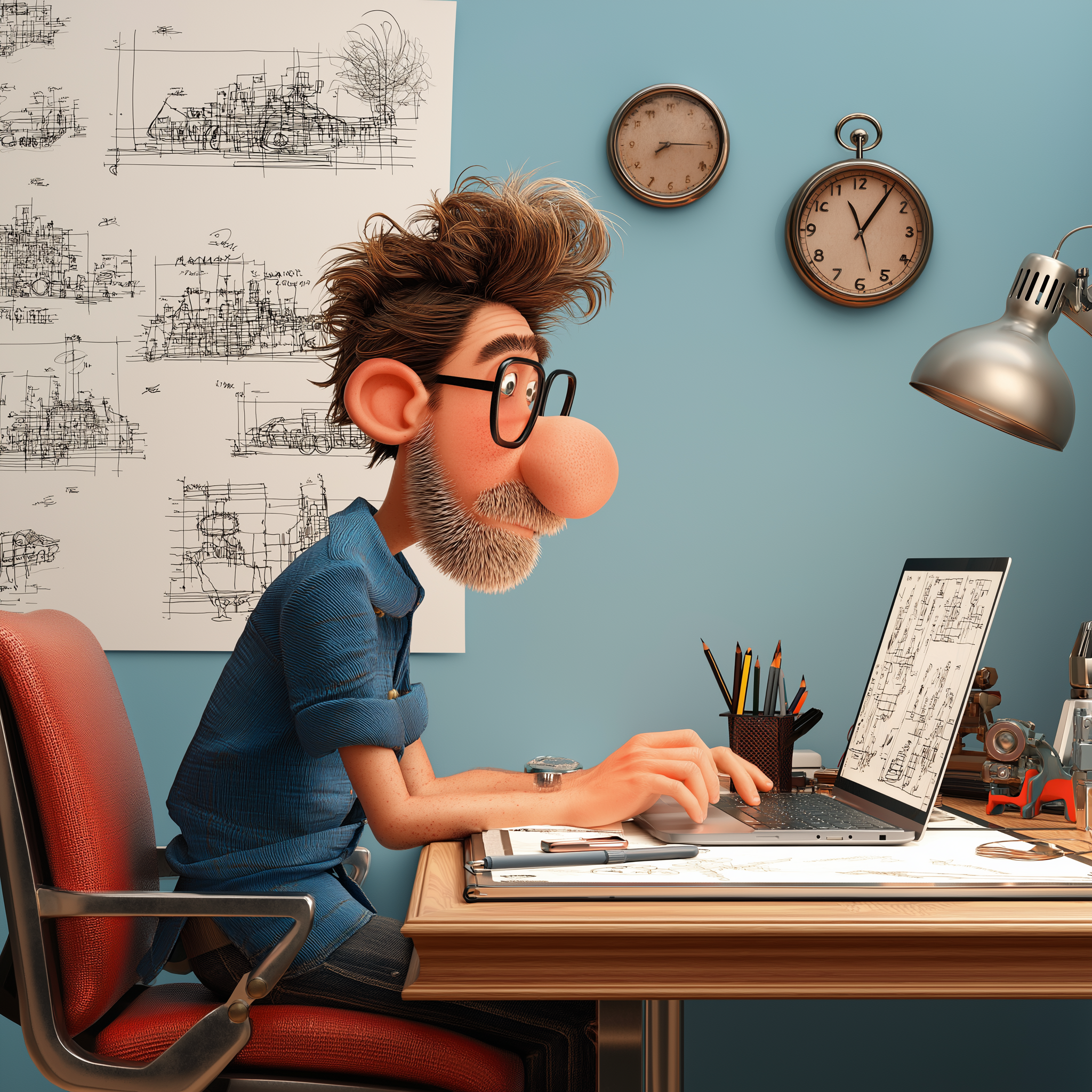 Developer at work